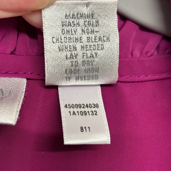 Chico's Zenergy Size 2 / US M Jacket Pink Wire Collar - Picture 4 of 6